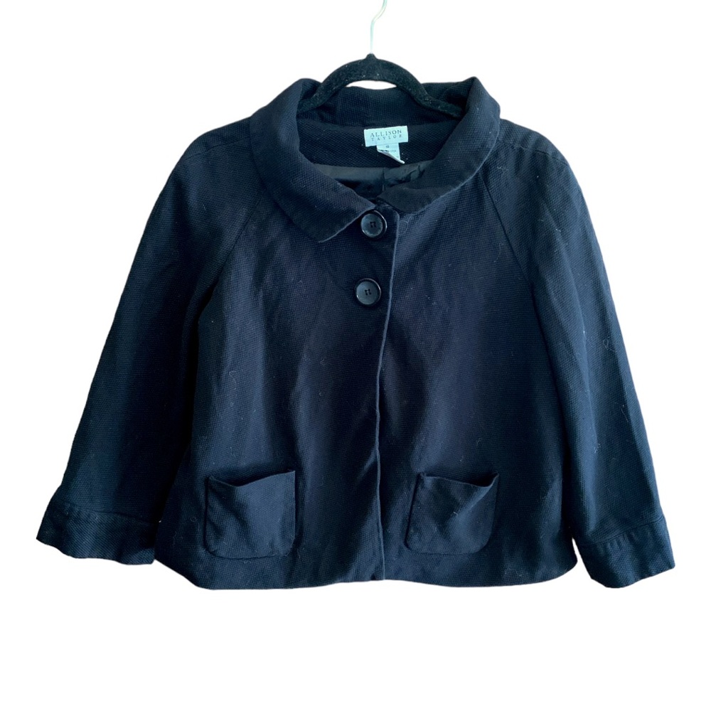 Allison Taylor black blazer suit jacket business casual 14